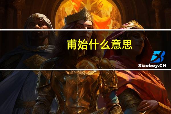 甫始什么意思