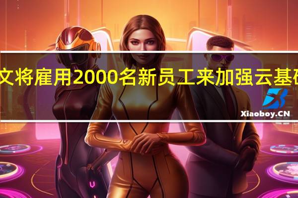 甲骨文将雇用2000名新员工来加强云基础架构业务