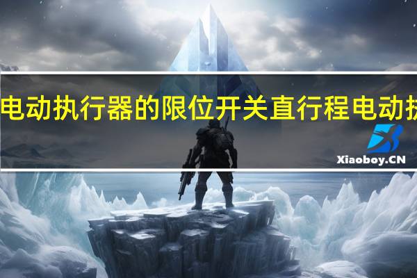 电动执行器的限位开关 直行程电动执行器