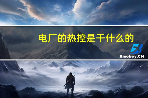 电厂的热控是干什么的