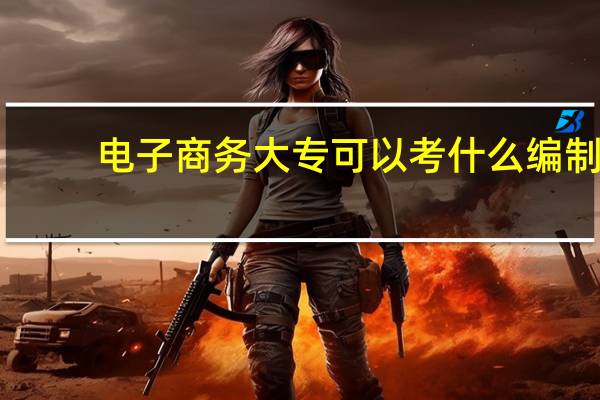电子商务大专可以考什么编制
