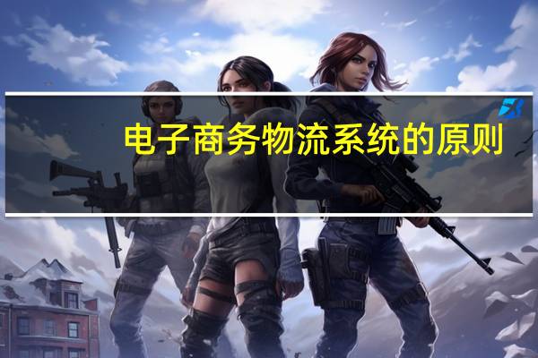 电子商务物流系统的原则