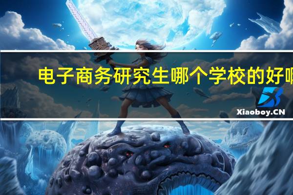 电子商务研究生哪个学校的好啊