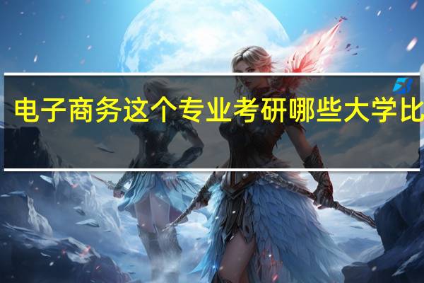 电子商务这个专业考研哪些大学比较好