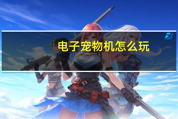 电子宠物机怎么玩