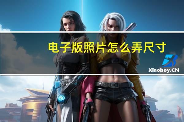 电子版照片怎么弄尺寸（电子版照片怎么弄）