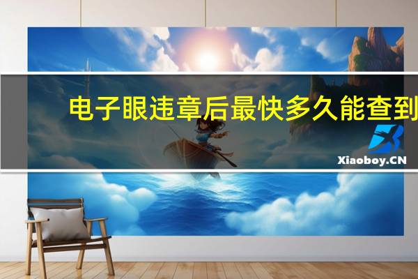 电子眼违章后最快多久能查到（电子眼违章多久能查到几天后能查到?）