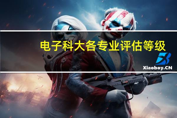 电子科大各专业评估等级