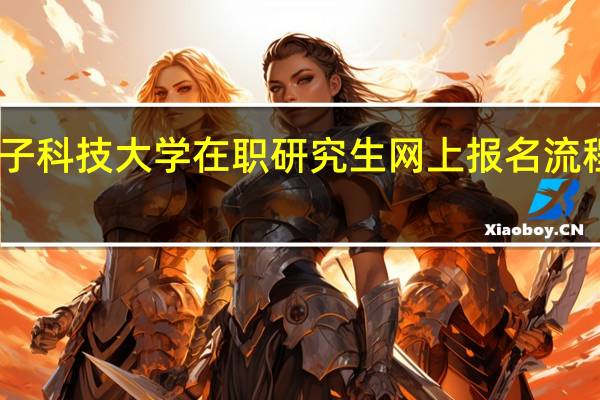 电子科技大学在职研究生网上报名流程是怎样