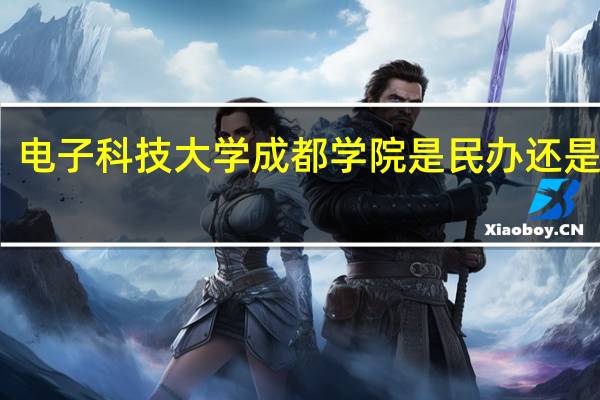 电子科技大学成都学院是民办还是公办
