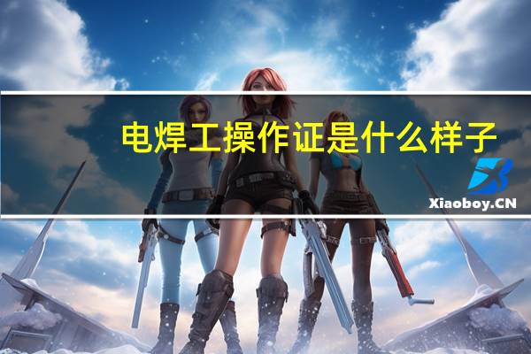 电焊工操作证是什么样子