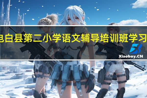 电白县第二小学语文辅导培训班学习些什么