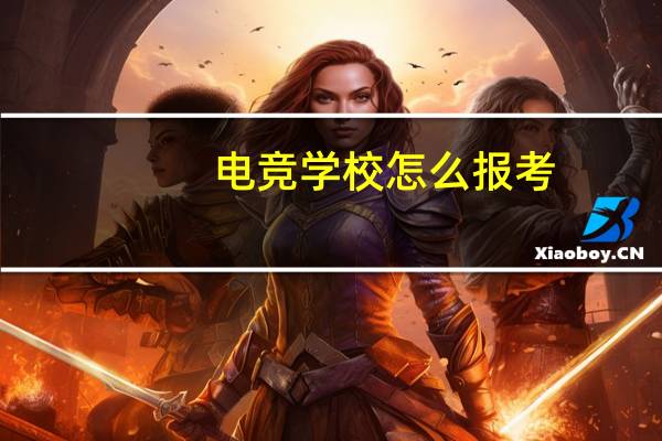 电竞学校怎么报考