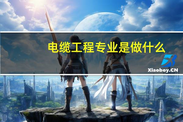 电缆工程专业是做什么