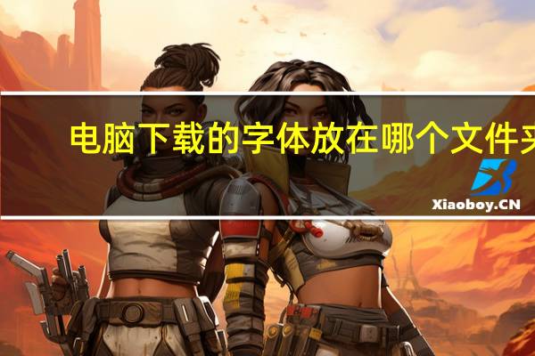 电脑下载的字体放在哪个文件夹（64位CAD2010版字体放在哪个文件夹里的）