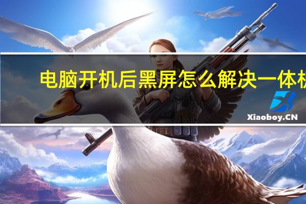 电脑开机后黑屏怎么解决一体机（电脑开机后黑屏怎么解决）