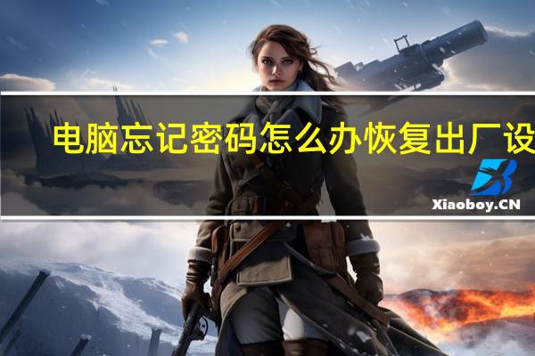 電腦忘記密碼怎么辦恢復出廠設置（電腦忘記密碼怎么辦）