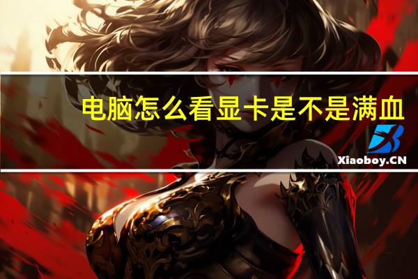 电脑怎么看显卡是不是满血