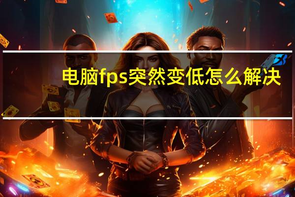 电脑fps突然变低怎么解决(电脑fps突然变低)