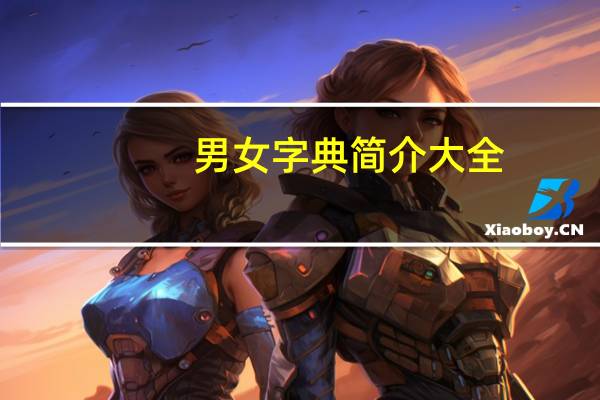 男女字典简介大全(男女字典简介)