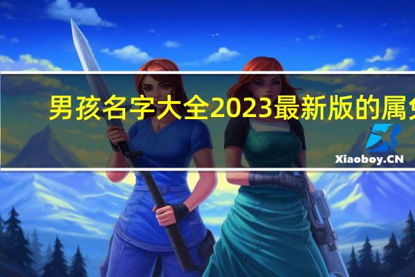 男孩名字大全2023最新版的属兔（男孩名字大全）