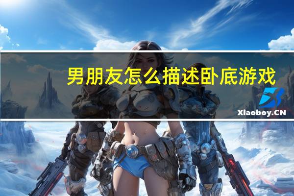 男朋友怎么描述卧底游戏（卧底游戏）