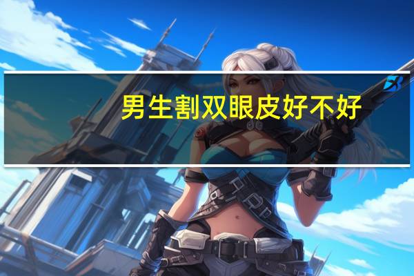 男生割双眼皮好不好，男人割双眼皮会变得更帅吗