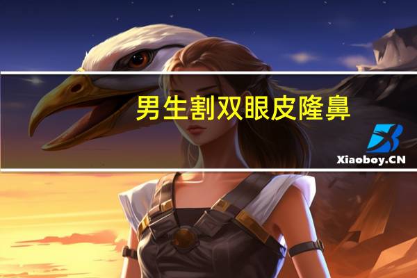 男生割双眼皮隆鼻(隆鼻加割双眼皮大约要多少钱)