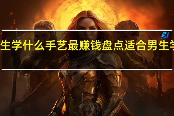 男生学什么手艺最赚钱盘点适合男生学的手艺