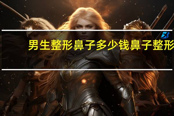 男生整形鼻子多少钱 鼻子整形整容多少钱