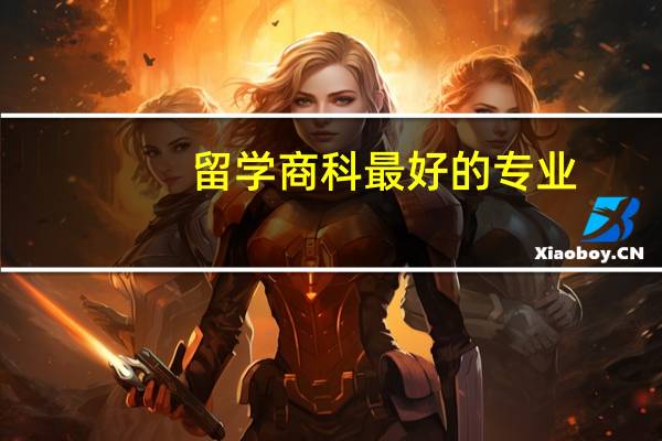 留学商科最好的专业