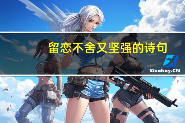 留恋不舍又坚强的诗句