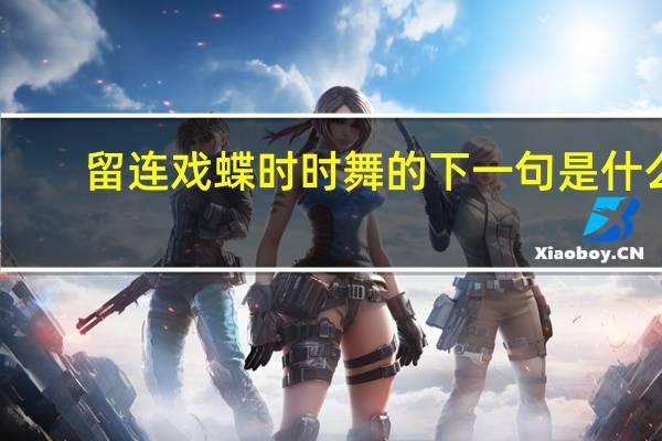 留连戏蝶时时舞的下一句是什么