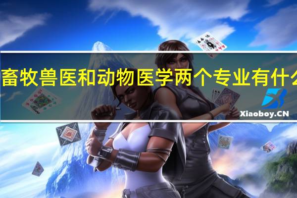 畜牧兽医和动物医学两个专业有什么区别