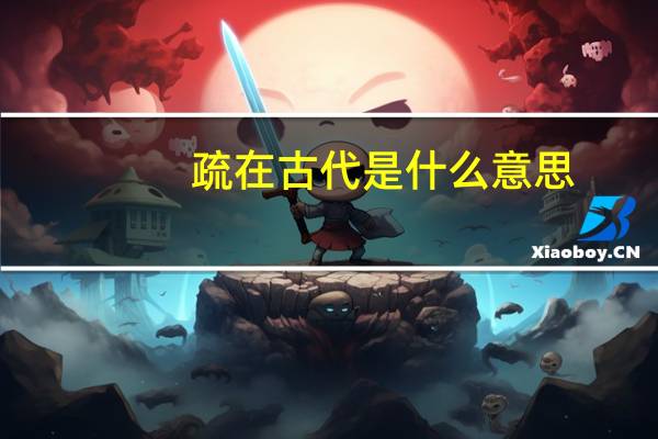 疏在古代是什么意思