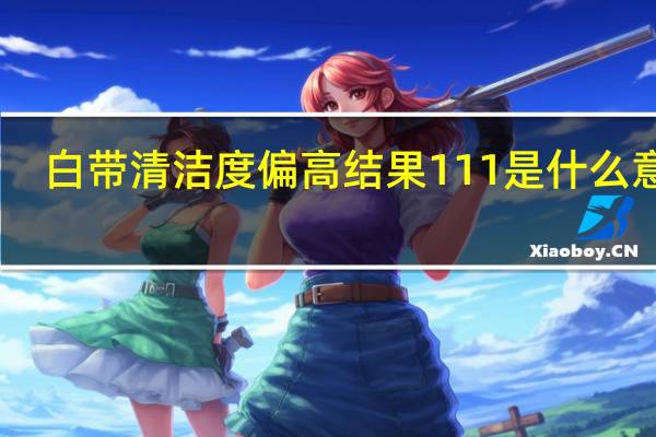 白带清洁度偏高结果111是什么意思（白带清洁度偏高）