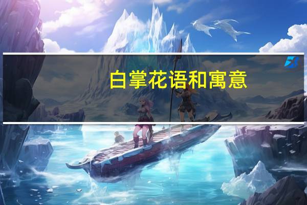 白掌花语和寓意