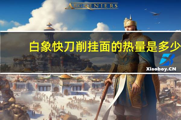 白象 快刀削挂面的热量是多少