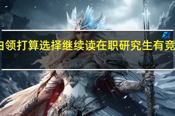 白领打算选择继续读在职研究生有竞争力吗