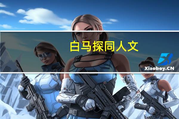 白马探同人文（白马探喜欢谁）
