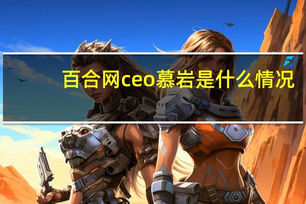 百合网ceo慕岩是什么情况（慕岩-百合网联合创始人兼副总裁介绍）