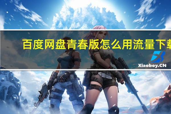 百度网盘青春版怎么用流量下载-青春版流量下载教程