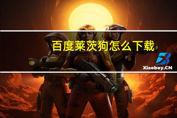 百度莱茨狗怎么下载（百度莱茨狗）