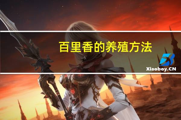 百里香的养殖方法