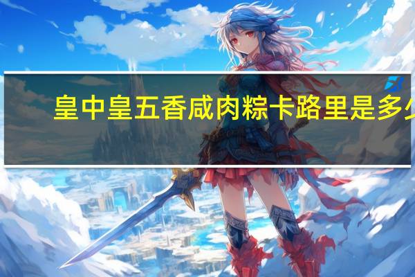 皇中皇 五香咸肉粽卡路里是多少