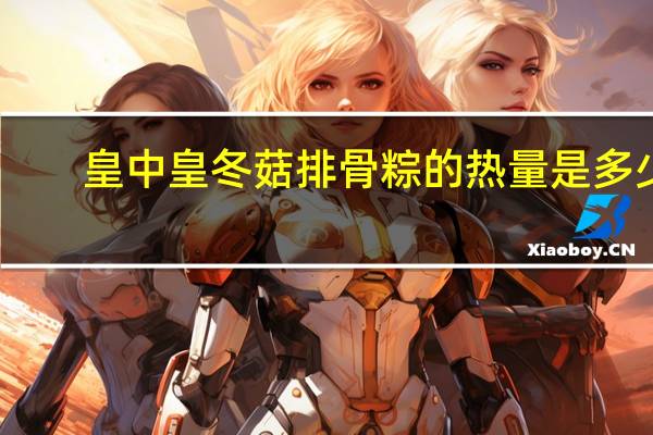 皇中皇 冬菇排骨粽的热量是多少