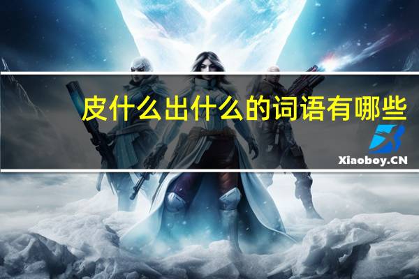 皮什么出什么的词语有哪些?