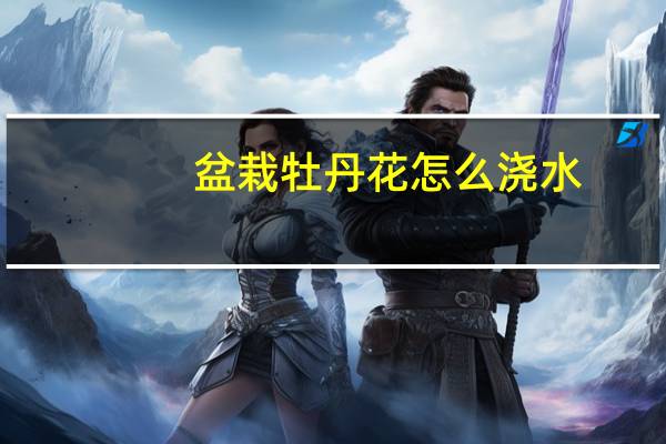 盆栽牡丹花怎么浇水