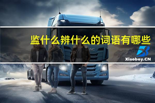 监什么辨什么的词语有哪些?