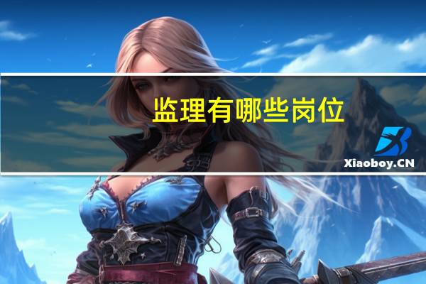 监理有哪些岗位